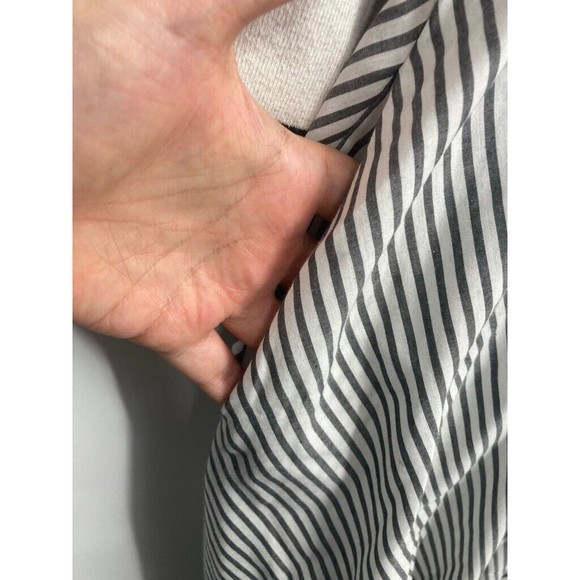 VTG POLO Dress w/Front Pockets Black White Stripe Boating Sailing Sz 14 - Picture 12 of 13